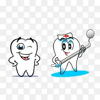 可爱白色卡通牙齿-空若网 可爱白色卡通牙齿-空若网