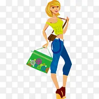 卡通时尚手绘美女清新-空若网 卡通时尚手绘美女清新-空若网