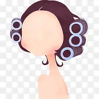 手绘卷发美女时尚-空若网 手绘卷发美女时尚-空若网