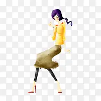 手绘时尚妩媚美女-空若网 手绘时尚妩媚美女-空若网