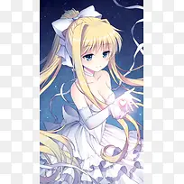 手绘二次元可爱美女-空若网 手绘二次元可爱美女-空若网