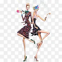 手绘水彩外国美女-空若网 手绘水彩外国美女-空若网