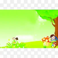 可爱手绘春日儿童-空若网 可爱手绘春日儿童-空若网