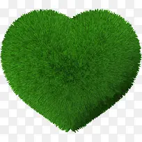 心形的绿草-空若网 心形的绿草-空若网