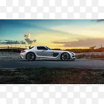 高清创意室外摄影汽车合成-空若网 高清创意室外摄影汽车合成-空若网