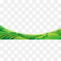 手绘绿色田野-空若网 手绘绿色田野-空若网