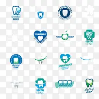 矢量口腔健康牙齿创意图标-空若网 矢量口腔健康牙齿创意图标-空若网