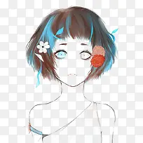 惊讶女孩插画-空若网 惊讶女孩插画-空若网