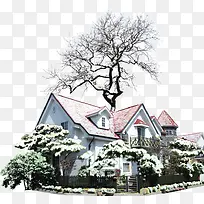 高清摄影高清创意雪景建筑-空若网 高清摄影高清创意雪景建筑-空若网