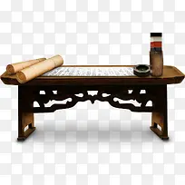 高清创意摄影文房四宝书桌-空若网 高清创意摄影文房四宝书桌-空若网