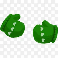 绿色手套冬季素材-空若网 绿色手套冬季素材-空若网