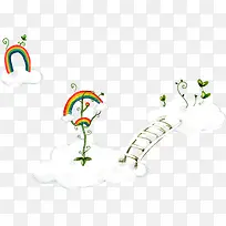 可爱简约插画美景-空若网 可爱简约插画美景-空若网