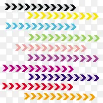 彩色手绘箭头装饰-空若网 彩色手绘箭头装饰-空若网