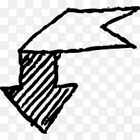 卡通手绘箭头-空若网 卡通手绘箭头-空若网