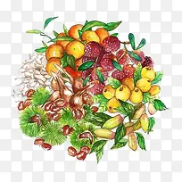 水果与板栗-空若网 水果与板栗-空若网