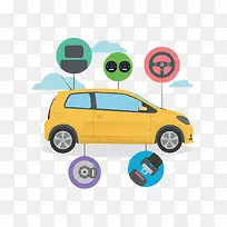 矢量汽车零件图-空若网 矢量汽车零件图-空若网