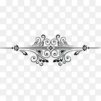 黑色爱心小草花纹-空若网 黑色爱心小草花纹-空若网