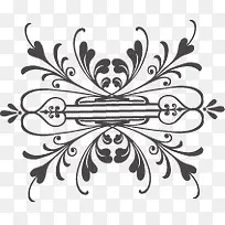 黑色欧式爱心花纹-空若网 黑色欧式爱心花纹-空若网