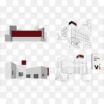 户外广告VI设计矢量素材-空若网 户外广告VI设计矢量素材-空若网