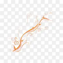 黄色树枝花纹-空若网 黄色树枝花纹-空若网