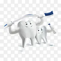 创意三维健康牙齿图-空若网 创意三维健康牙齿图-空若网