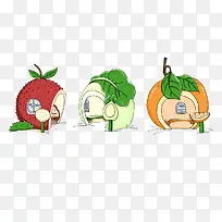 瓜果创意插画-空若网 瓜果创意插画-空若网