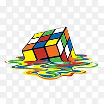 卡通手绘简约魔方-空若网 卡通手绘简约魔方-空若网