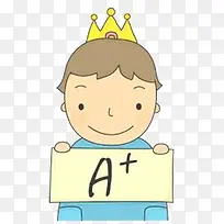 手绘卡通儿童成绩单-空若网 手绘卡通儿童成绩单-空若网