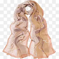 卡其色纱巾素材-空若网 卡其色纱巾素材-空若网