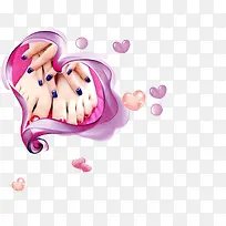 爱心手美甲-空若网 爱心手美甲-空若网