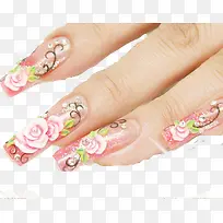 美丽优雅手指美甲宣传海报-空若网 美丽优雅手指美甲宣传海报-空若网