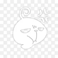 白色卡通小怪物-空若网 白色卡通小怪物-空若网