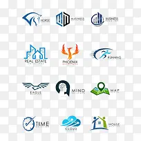 九款创意商业LOGO图标-空若网 九款创意商业LOGO图标-空若网