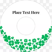 圆形椭圆对称叶夹艺术.三叶草-空若网 圆形椭圆对称叶夹艺术.三叶草-空若网