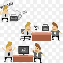 矢量理财插画-空若网 矢量理财插画-空若网