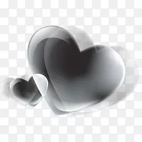 灰色的创意爱心-空若网 灰色的创意爱心-空若网