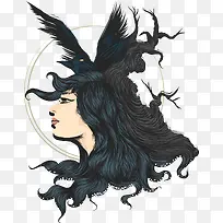 矢量创意发型-空若网 矢量创意发型-空若网