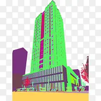 唯美荧光创意建筑-空若网 唯美荧光创意建筑-空若网