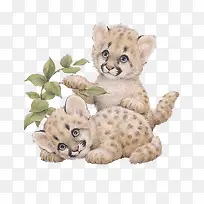 手绘小豹子-空若网 手绘小豹子-空若网