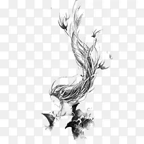 灰色树枝头发美女-空若网 灰色树枝头发美女-空若网