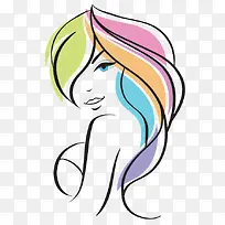 彩色头发美女-空若网 彩色头发美女-空若网