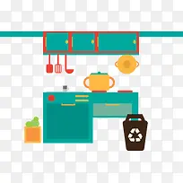 矢量厨房插图-空若网 矢量厨房插图-空若网