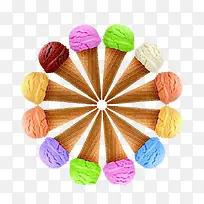 清新多彩奶油冰淇淋-空若网 清新多彩奶油冰淇淋-空若网