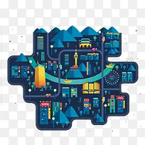 扁平化城市-空若网 扁平化城市-空若网