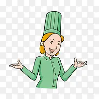 卡通厨师-空若网 卡通厨师-空若网