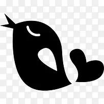 爱情鸟心尾图标-空若网 爱情鸟心尾图标-空若网