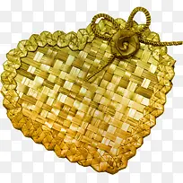 黄色编织爱心设计-空若网 黄色编织爱心设计-空若网