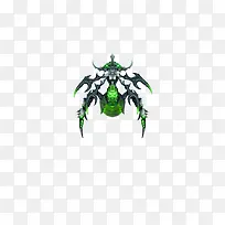 绿色可爱游戏怪兽-空若网 绿色可爱游戏怪兽-空若网