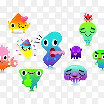 创意设计卡通怪物-空若网 创意设计卡通怪物-空若网