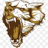 矢量狼插画-空若网 矢量狼插画-空若网